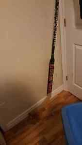  Goalie stick Paddle is 25 inches