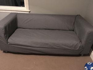 Ikea sofa with new slipcover