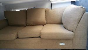 Light brown Sectional Sofa (MUST GO BEFORE FEBRUARY 1st)
