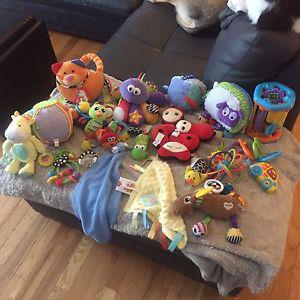 Lot of baby toys