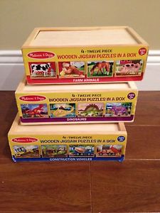 Melissa and Doug Wooden puzzles