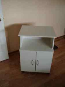 Microwave stand with doors