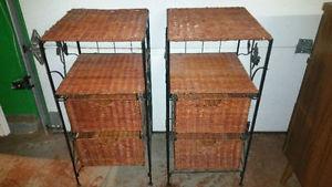 Pair Of Wicker Stands