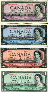 Set of  Canadian Bills
