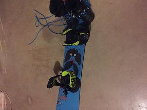 Snowboard and boots
