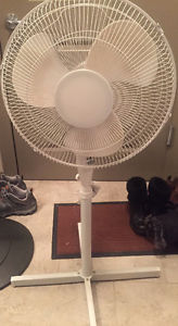 Tall White Floor Fan