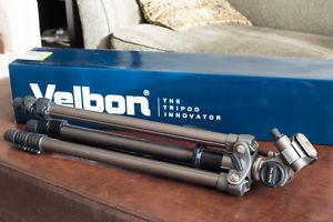 Velbon Sherpa 200R Aluminum Tripod W/3-Way Head - BRAND NEW