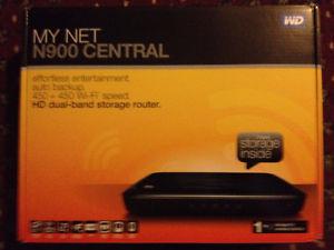 WD My Net N900 Central HD Dual Band Router 1TB Storage WiFi