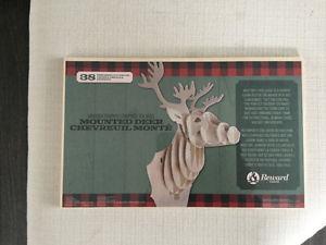 Wooden 3D mounted deer puzzle
