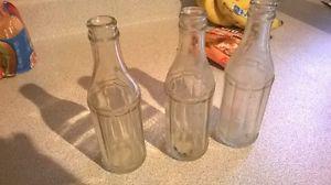 antique pop bottles