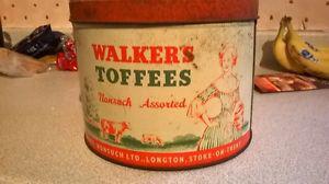 walker's toffees tin