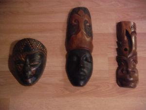 wooden facemasks