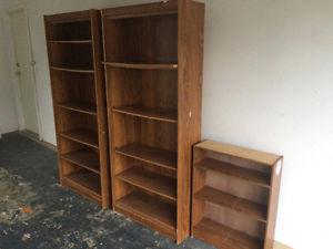 2 Large Book Case Unit And 1 Small Book Case Unit For Sale