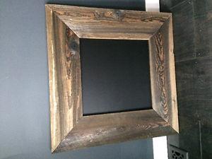 Barn wood framed chalk board