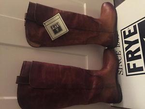 Brand new in box frye Paige cognac boots