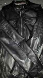 Calvin Klein Black Moto Leather Jacket