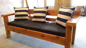 Cedar Patio Furniture - 3 seat bench