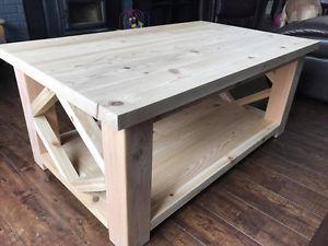 Cedar coffee table
