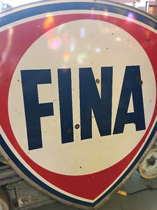 FINA antique sign