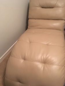 Faux Leather Chaise. Charlie chair