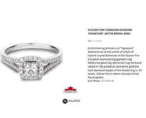 Glacier Fire Canadian Diamond "Signature".69CTW