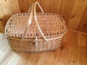 Hand made picnic basket