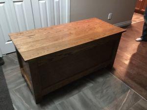 Handcrafted Oak Blanket Chest (New)