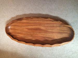 Large wooden tray