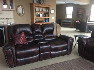 Leather Loveseat recliners