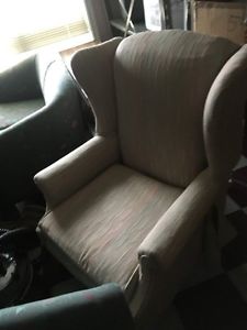 Light Coloured Wing Back Chair for SALe