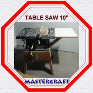 MASTERCRAFT TABLE SAW WITH STAND - REASONABLY PRICED
