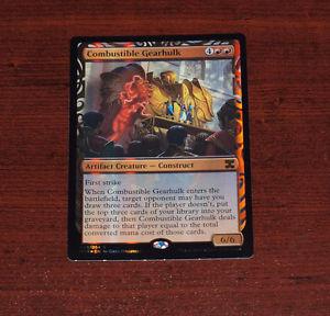 Magic the Gathering MTG NM Foil Combustible Gearhulk