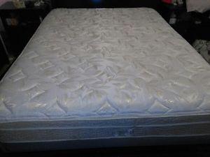 QUEEN sears o pedic bed and boxspring /will deliver