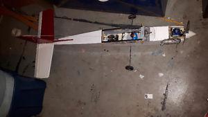 Rc 3 foot wing span nitro plane. With work box full
