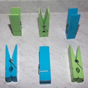 Set of 6 Jumbo Clothespins