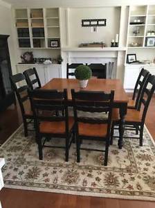 Solid wood 8 piece dining set