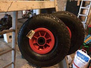 Two wheel dolly tires for sale 10"x3" w/bearings