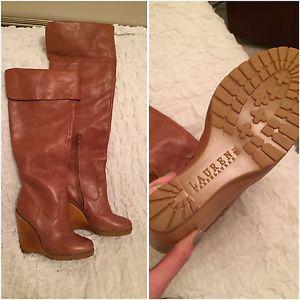 Wanted: Ralph Lauren leather boots 7.5 never worn 70$ obo