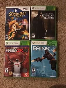 Wii and Xbox 360 games