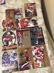 10 Different Jerry Rice Football Cards