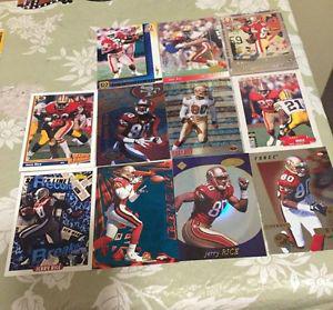 11 Jerry Rice Football Cards - Mint