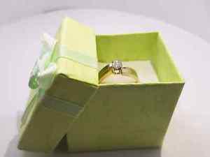 14k Ladies Solitaire Setting Ring with 0.45ct Diamond