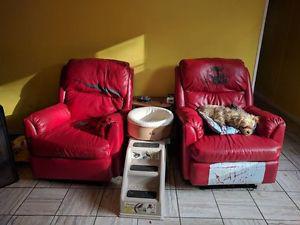 2 Power Recliners