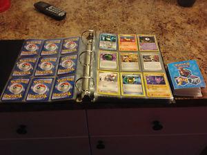 530 Pokemon cards- Mixed condition +Mini binder