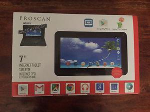 7" Proscan Dual Core Tablet WIth Case And Keyboard *Brand