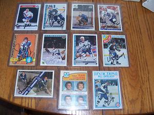 Autographed Toronto Maple Leafs Hockey Cards $100 for All 11