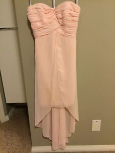 Davids Bridal Light pink high low dress