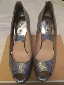 Michael Kors - silver open toe high heels