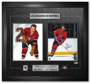 NHL Montreal Canadiens Larry Robinson Signed & Framed