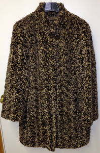 Pamela McCoy Faux Fur full length coat - $60 NEW PRICE